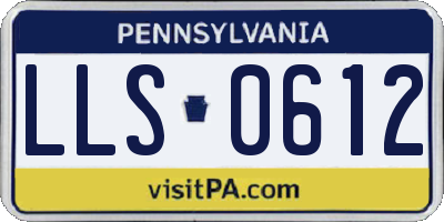 PA license plate LLS0612