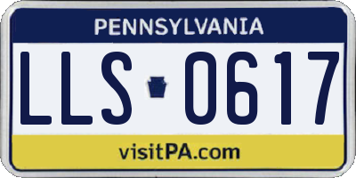 PA license plate LLS0617