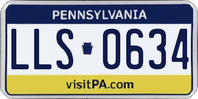 PA license plate LLS0634
