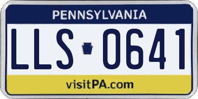 PA license plate LLS0641
