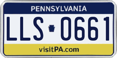 PA license plate LLS0661