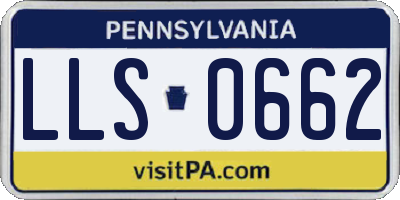 PA license plate LLS0662