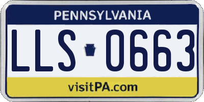 PA license plate LLS0663