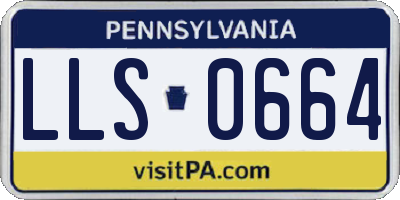 PA license plate LLS0664