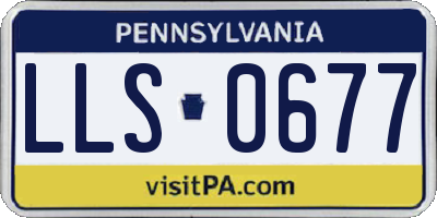 PA license plate LLS0677