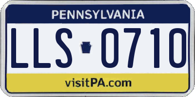 PA license plate LLS0710