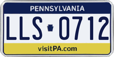 PA license plate LLS0712