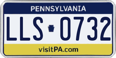 PA license plate LLS0732