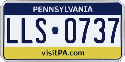 PA license plate LLS0737