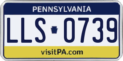 PA license plate LLS0739