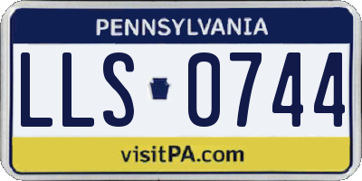PA license plate LLS0744