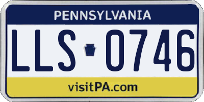 PA license plate LLS0746