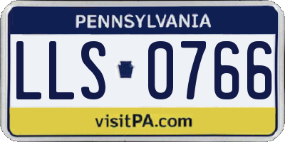 PA license plate LLS0766