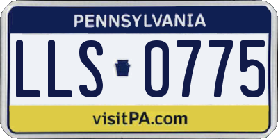 PA license plate LLS0775