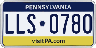 PA license plate LLS0780