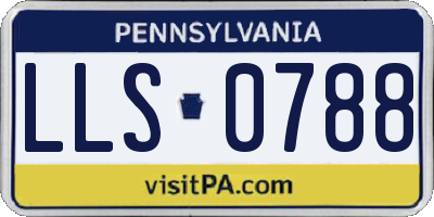 PA license plate LLS0788