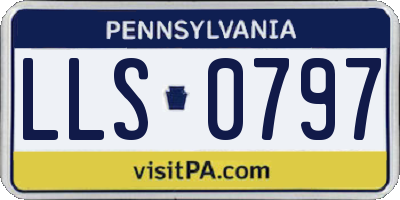 PA license plate LLS0797