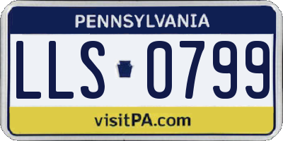 PA license plate LLS0799