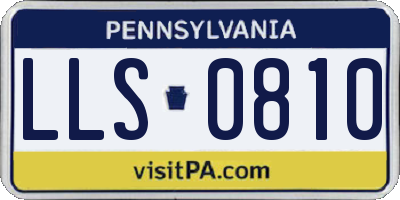 PA license plate LLS0810
