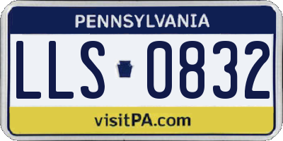 PA license plate LLS0832