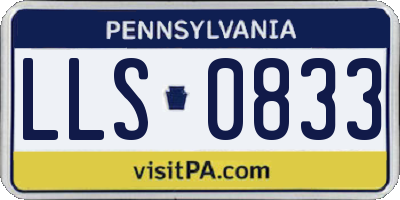 PA license plate LLS0833
