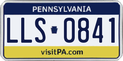 PA license plate LLS0841