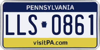 PA license plate LLS0861