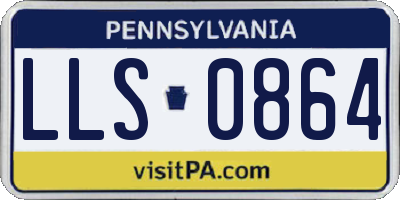 PA license plate LLS0864