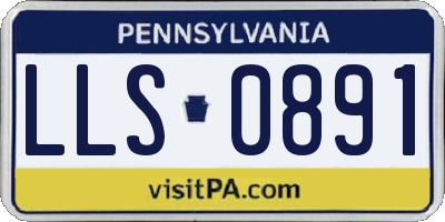 PA license plate LLS0891