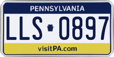 PA license plate LLS0897