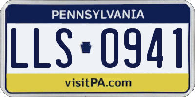 PA license plate LLS0941