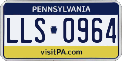 PA license plate LLS0964