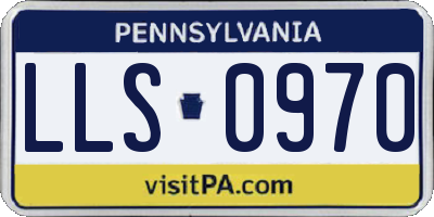 PA license plate LLS0970