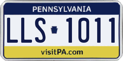 PA license plate LLS1011