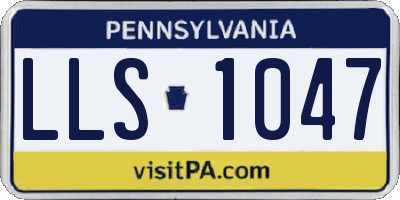 PA license plate LLS1047