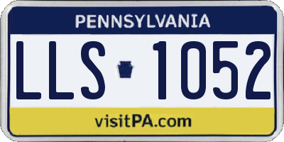 PA license plate LLS1052