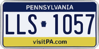 PA license plate LLS1057