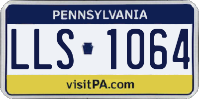 PA license plate LLS1064