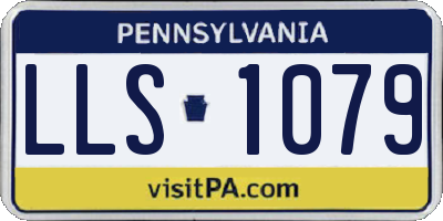 PA license plate LLS1079