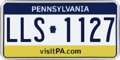 PA license plate LLS1127