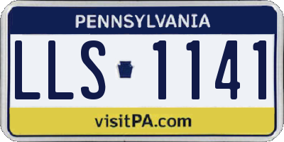 PA license plate LLS1141