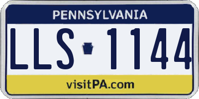 PA license plate LLS1144