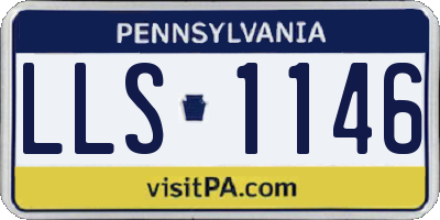 PA license plate LLS1146