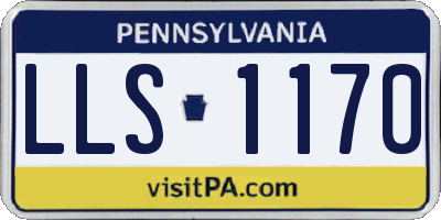 PA license plate LLS1170
