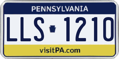 PA license plate LLS1210
