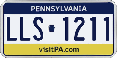 PA license plate LLS1211