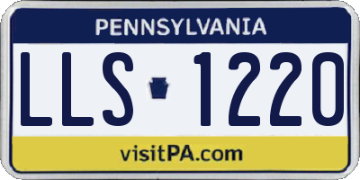 PA license plate LLS1220
