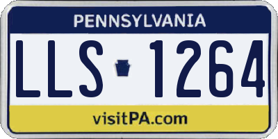 PA license plate LLS1264