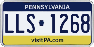 PA license plate LLS1268