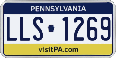 PA license plate LLS1269